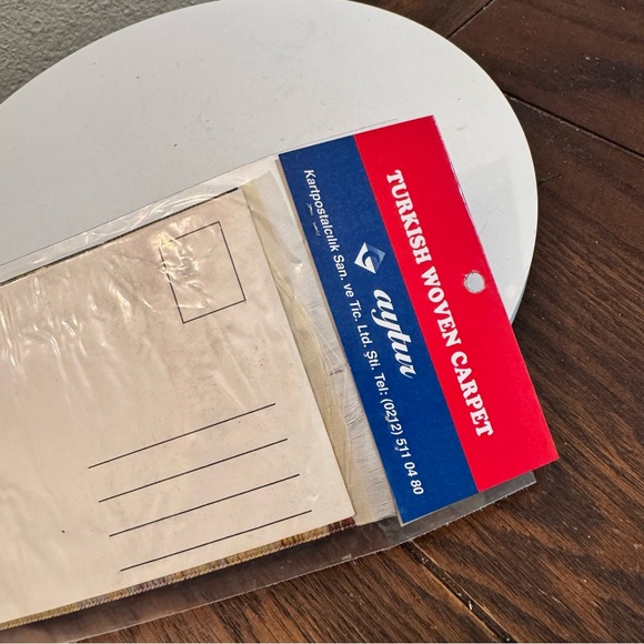 Turkish EUROPEAN Anatolia Miniature Woven Carpet Card Handy Craft Dollhouse - Picture 3 of 5